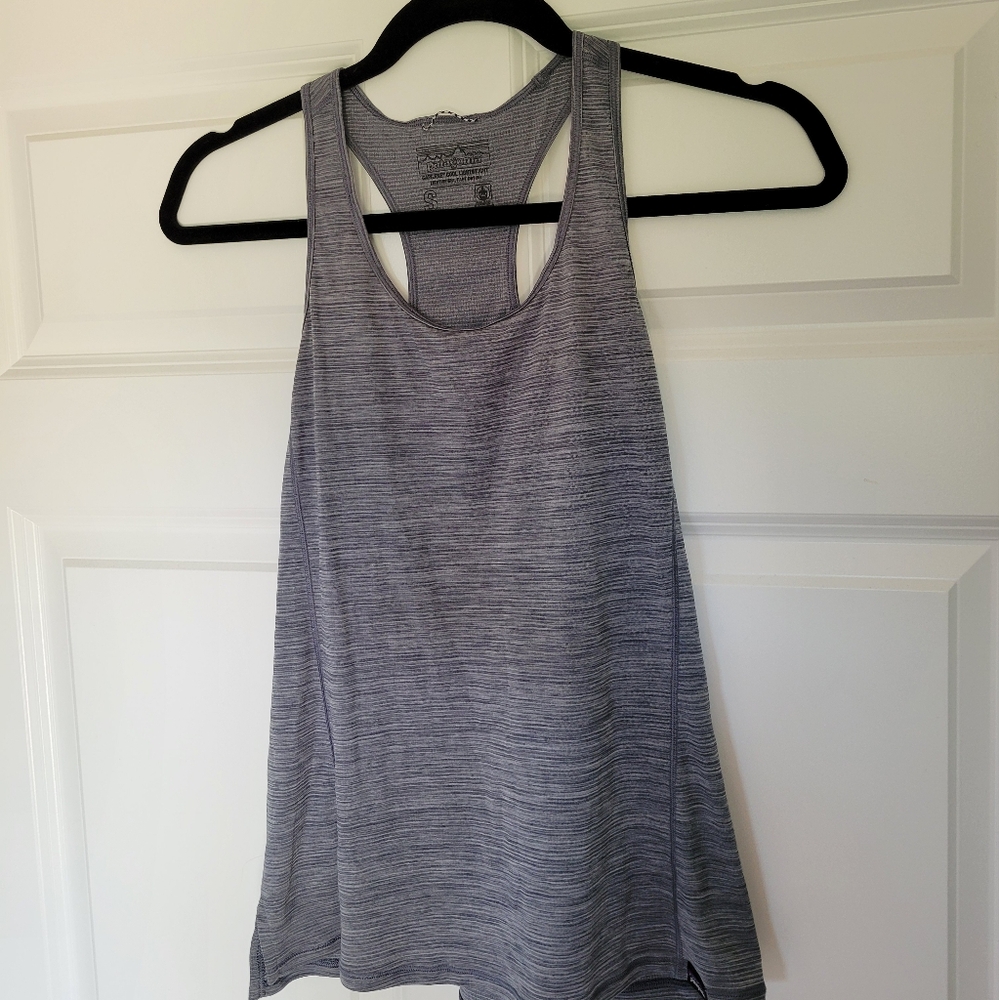 Gray Patagonia Capilene Racerback Tank